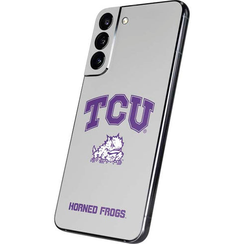 Texas Christian University Horned Frogs Logo Print Galaxy S22 Plus Skin